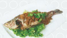 Fried Red Snapper In Belachan Sauce