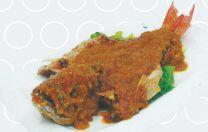 Fried Red Snapper Fish In Thailand Sauce