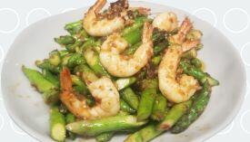 Asparagus Shrimp Malaysian Style